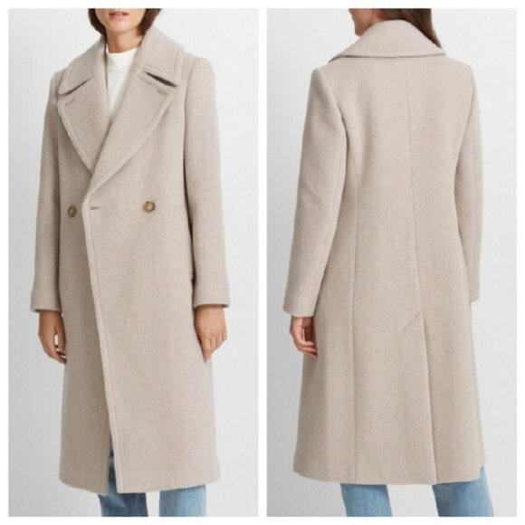 Club Monaco Daylina Coat Almond Beige Sz S